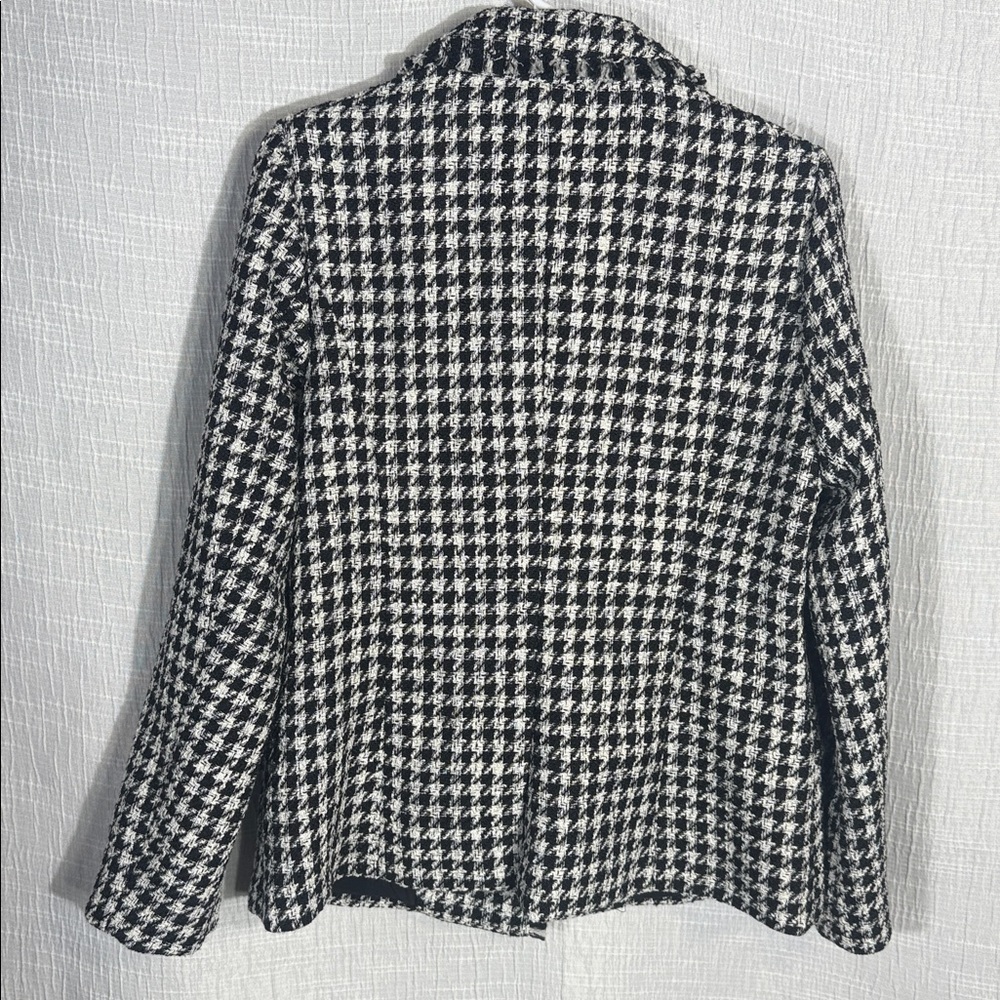 Skies Are Blue Fringed Houndstooth Blazer medium - Picture 11 of 11